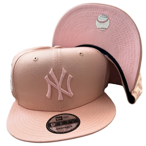 New Era Other - New Era New York Yankees 27 Championships 9FIFTY Snapback Hat Peach Pink UV